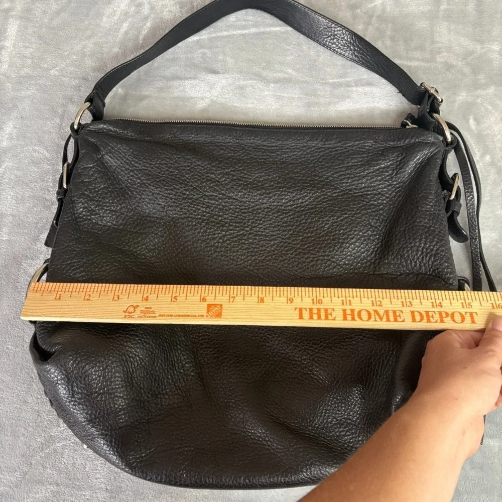 Banana Republic Braided Horse bit Black Leather Hobo bag Heritage Riding Caryall